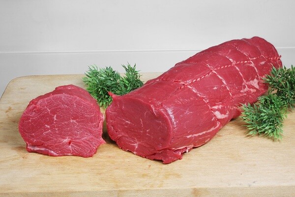 Thịt bò phi lê: 200g