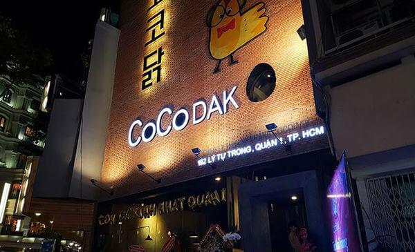 Quán Cocodak Restaurant - 192 Lý Tự Trọng, P. Bến Thành, Q.1.