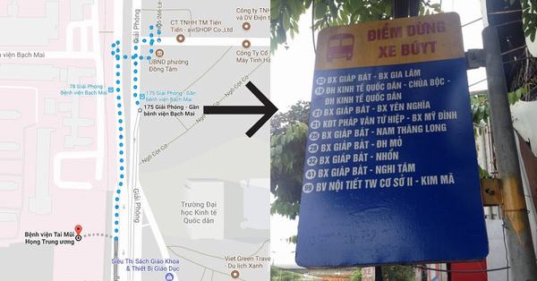 Các tuyến xe bus đi qua Bệnh viện Tai Mũi Họng Trung ương: Điểm dừng 175 Giải Phóng gần Bệnh viện Bạch Mai.