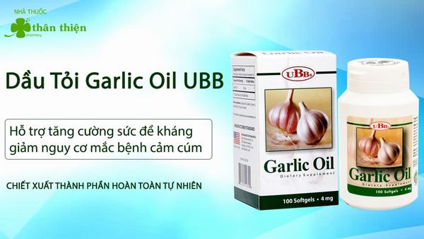 Dầu tỏi UBB Garlic Oil có bán tại hệ thống Nhà Thuốc Thân Thiện