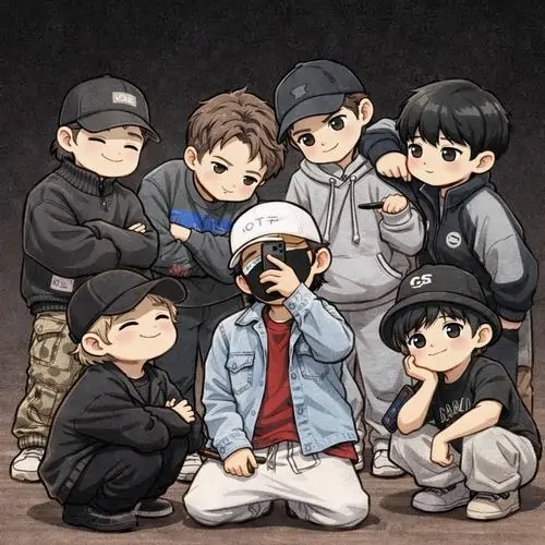 44 Ảnh Avatar Nhóm 7 Người Cute xinh xắn bố cục hài hòa đậm chất biểu tượng tổ đội