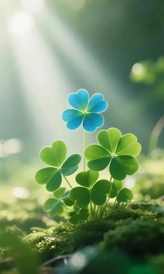 95 Hình Nền Cỏ 4 Lá đẹp may mắn cho người thích sự chữa lành và thu hút điều tích cực 16 Ảnh wallpaper lucky four leaf lung linh dưới nắng ban mai với màu xanh tươi mát giúp màn hình thêm an yên và mang vía may