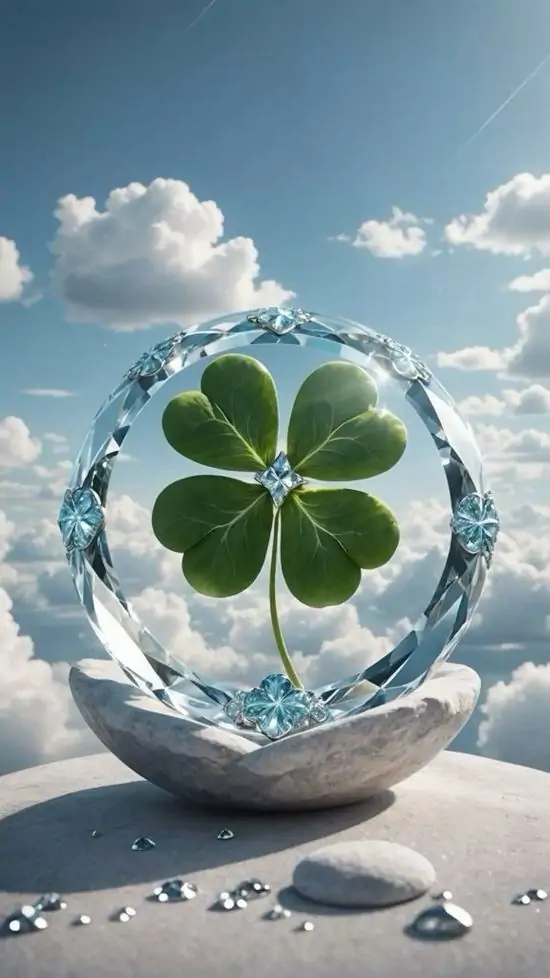 95 Hình Nền Cỏ 4 Lá đẹp may mắn cho người thích sự chữa lành và thu hút điều tích cực 41 Four leaf clover đi cùng ánh nắng mỏng và bối cảnh xanh mở rộng mang sắc thái bình yên hút lộc và lan tỏa nguồn năng lượng đẹp