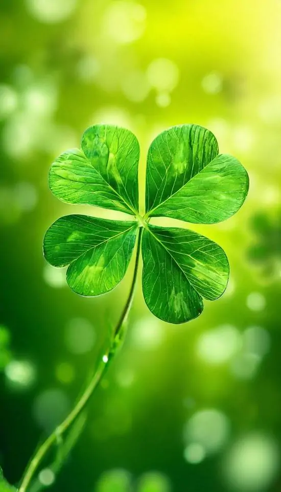 95 Hình Nền Cỏ 4 Lá đẹp may mắn cho người thích sự chữa lành và thu hút điều tích cực 36 Ảnh nền cỏ 4 lá với hiệu ứng bokeh, gân lá rõ và tông xanh tươi giúp màn hình thêm sinh động